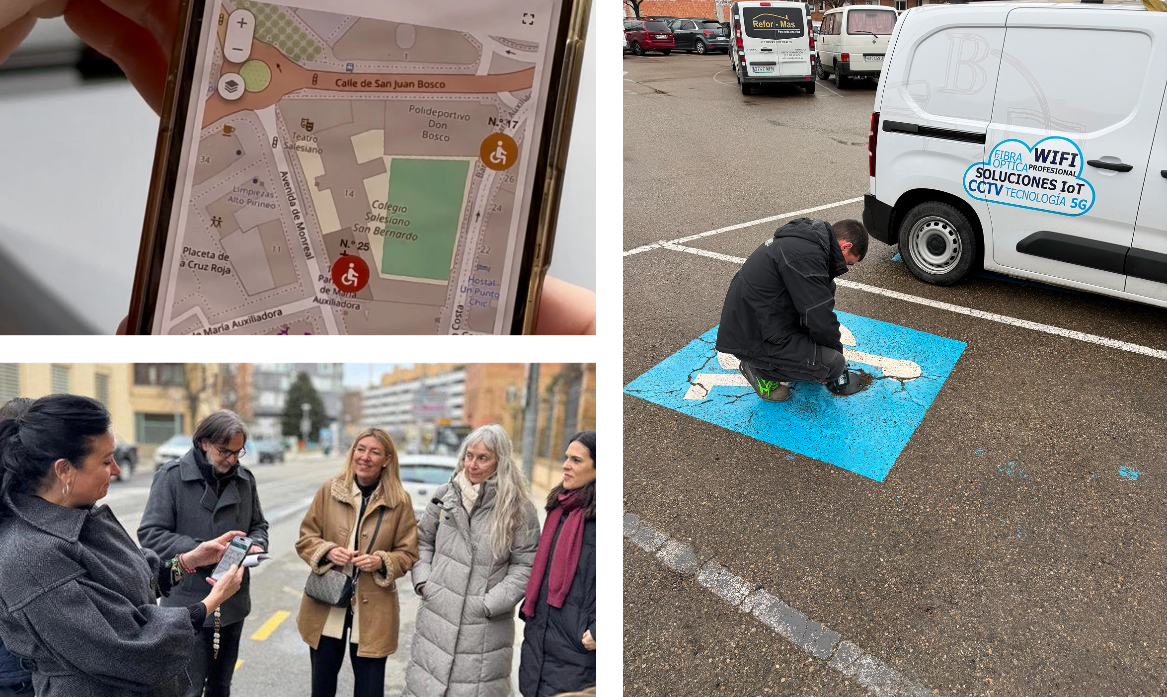 Huesca Smart Parking Use Case Collage