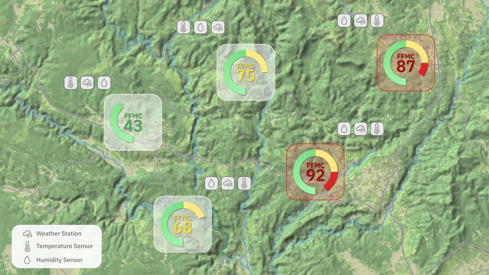 Wildfire Prevention Dashboard Example